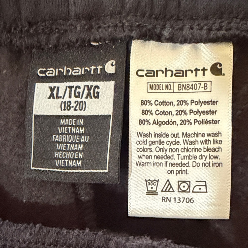 Women’s Black Carhart Jogger Pants - Comfortable Everyday Wear - Picture 2 of 5